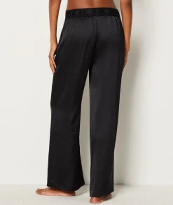 Etam Satin Pyjama Bottoms BLACK Discount