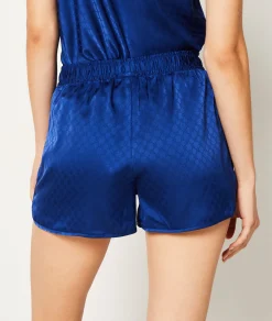 Etam Satin Pyjama Shorts INK Hot