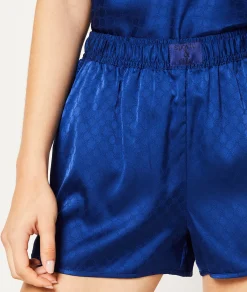 Etam Satin Pyjama Shorts INK Hot