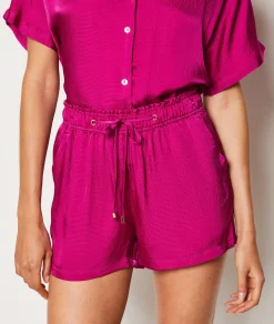Etam Satin Pyjama Shorts ORCHIDEE Best Sale