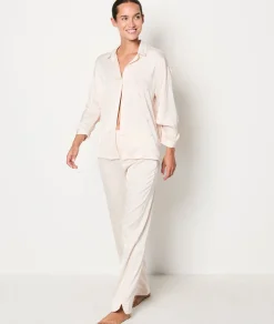 Etam Satin Pyjama Trousers LINEN Discount