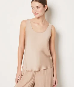 Etam Satin Tank Top BEIGE Store