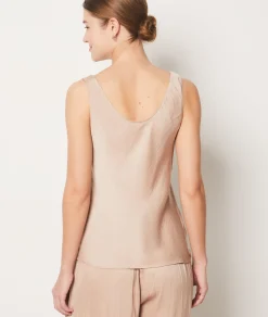 Etam Satin Tank Top BEIGE Store
