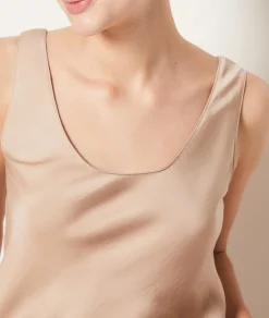 Etam Satin Tank Top BEIGE Store
