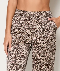 Etam Set cadeau pyjama et masque satiné motifs léopard IMPFDECRU New