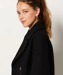 Etam Short Buttoned Peacoat BLACK Sale