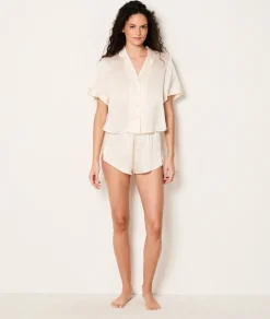 Etam Short de pyjama en soie PERLE Discount