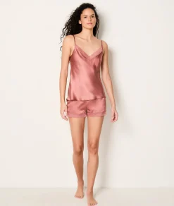 Etam Short de pyjama en soie détails dentelle PARME Best Sale