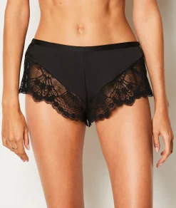 Etam Short de pyjama satiné détails dentelle NOIR Sale