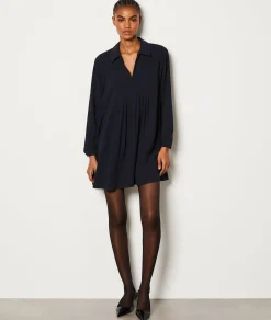 Etam Short Flowing Dress BLEU Outlet