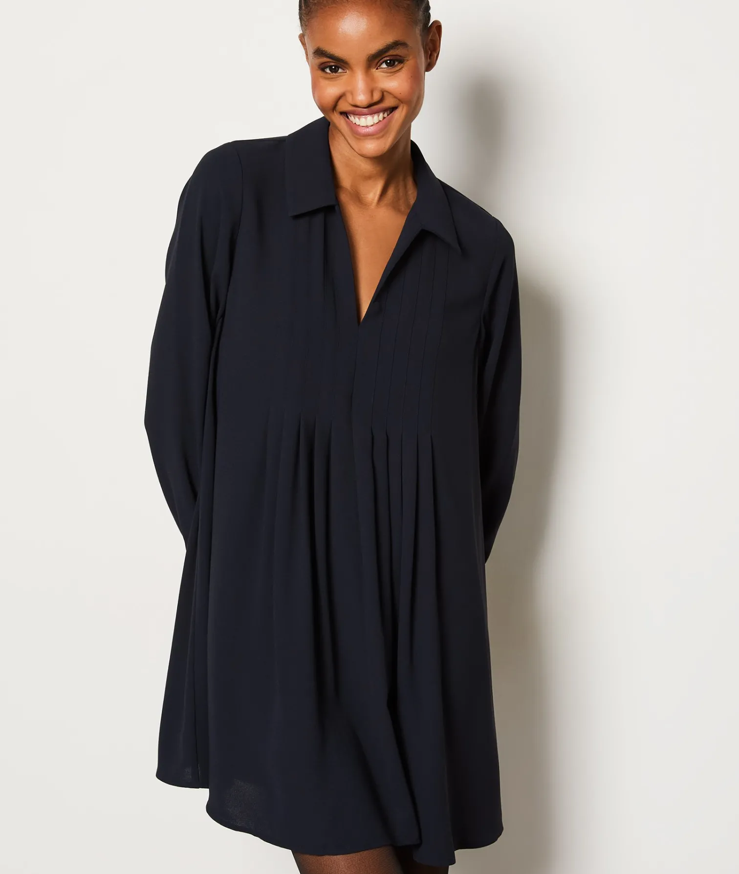 Etam Short Flowing Dress BLEU Outlet