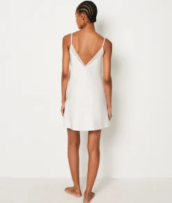Etam Short Satin Nightdress ECRU Hot
