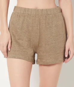 Etam Shorts 100% Linen KHAKI Hot