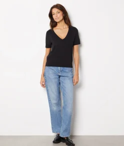 Etam Short-sleeved sweater BLACK Sale