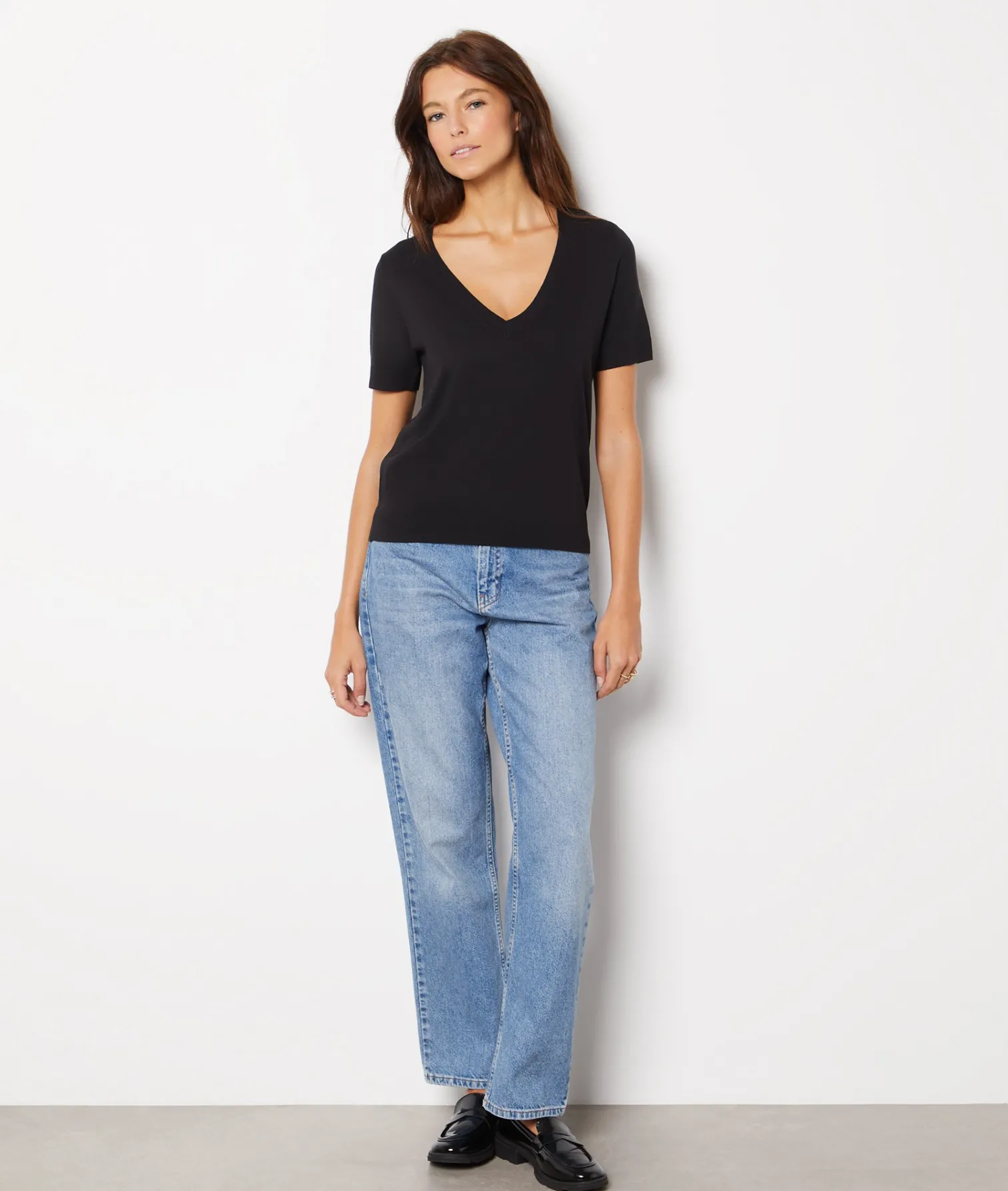 Etam Short-sleeved sweater BLACK Sale