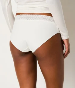Etam Shorty en coton sans couture BLANC Shop