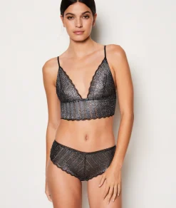 Etam Shorty en dentelle irisé NOIR Best Sale