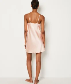 Etam Silk Nightdress ROSEPOUDRE Outlet