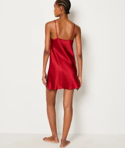 Etam Silk Nightdress CARDINAL Cheap