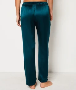 Etam Silk Pyjama Bottoms IMPFONDVERT New