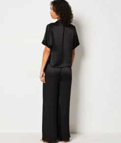 Etam Silk Pyjama Bottoms NOIR Sale
