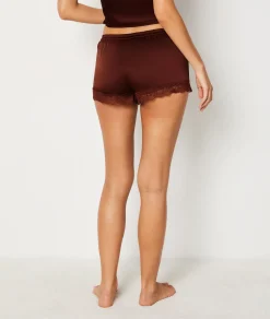 Etam Silk Shorts GARNETBORDEAUX New
