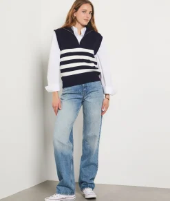 Etam Sleeveless Breton Sweater NIGHTBLUE Store