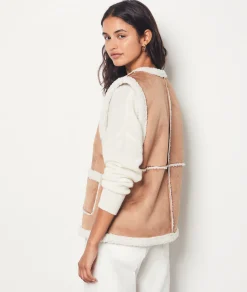 Etam Sleeveless Faux Fur Coat DUNE Best Sale