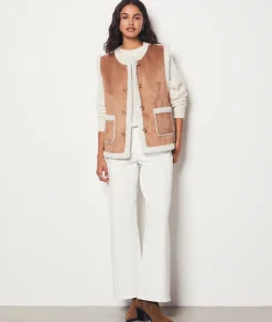 Etam Sleeveless Faux Fur Coat DUNE Best Sale