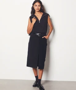 Etam Sleeveless high neck sweater BLACK Best Sale