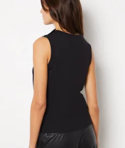 Etam Sleeveless Sweater BLACK Discount
