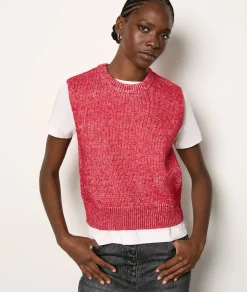 Etam Sleeveless Sweater CARDINAL Hot