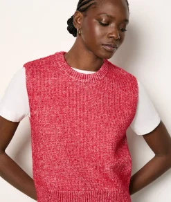 Etam Sleeveless Sweater CARDINAL Hot
