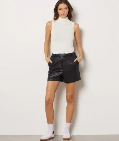 Etam Sleeveless Turtleneck Sweater ECRU Cheap
