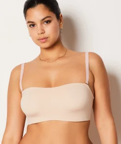 Etam Soft Underwire Bandeau Bra with Removable Straps NUDE Shop