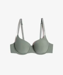 Etam Soutien-gorge corbeille en microfibre KAKI Sale