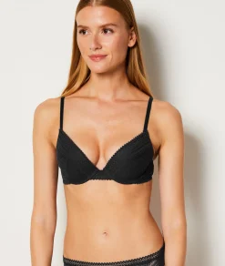 Etam Soutien-gorge N.2 - Le push-up plongeant NOIR Fashion