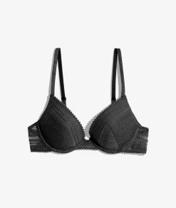 Etam Soutien-gorge N.2 - Le push-up plongeant NOIR Fashion