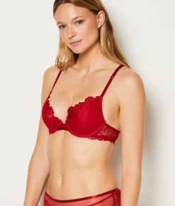 Etam Soutien-gorge N.2 - Le push-up plongeant ROUGE Online