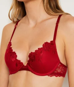 Etam Soutien-gorge N.2 - Le push-up plongeant ROUGE Online
