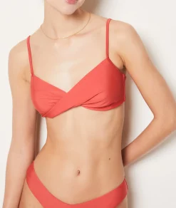 Etam Sports Bra Bikini Top TERRACOTTA Hot