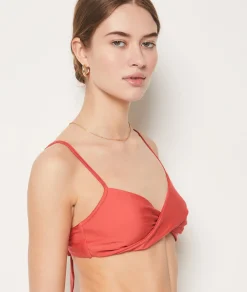 Etam Sports Bra Bikini Top TERRACOTTA Hot