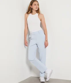 Etam Straight Cut Trousers SKYBLUE New