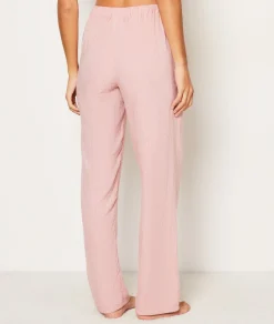 Etam Straight Leg Linen Pyjama Trousers ROSEPOUDRE Sale