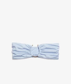 Etam Strapless Bikini Top with Satin Ring Detail SKYBLUE Flash Sale