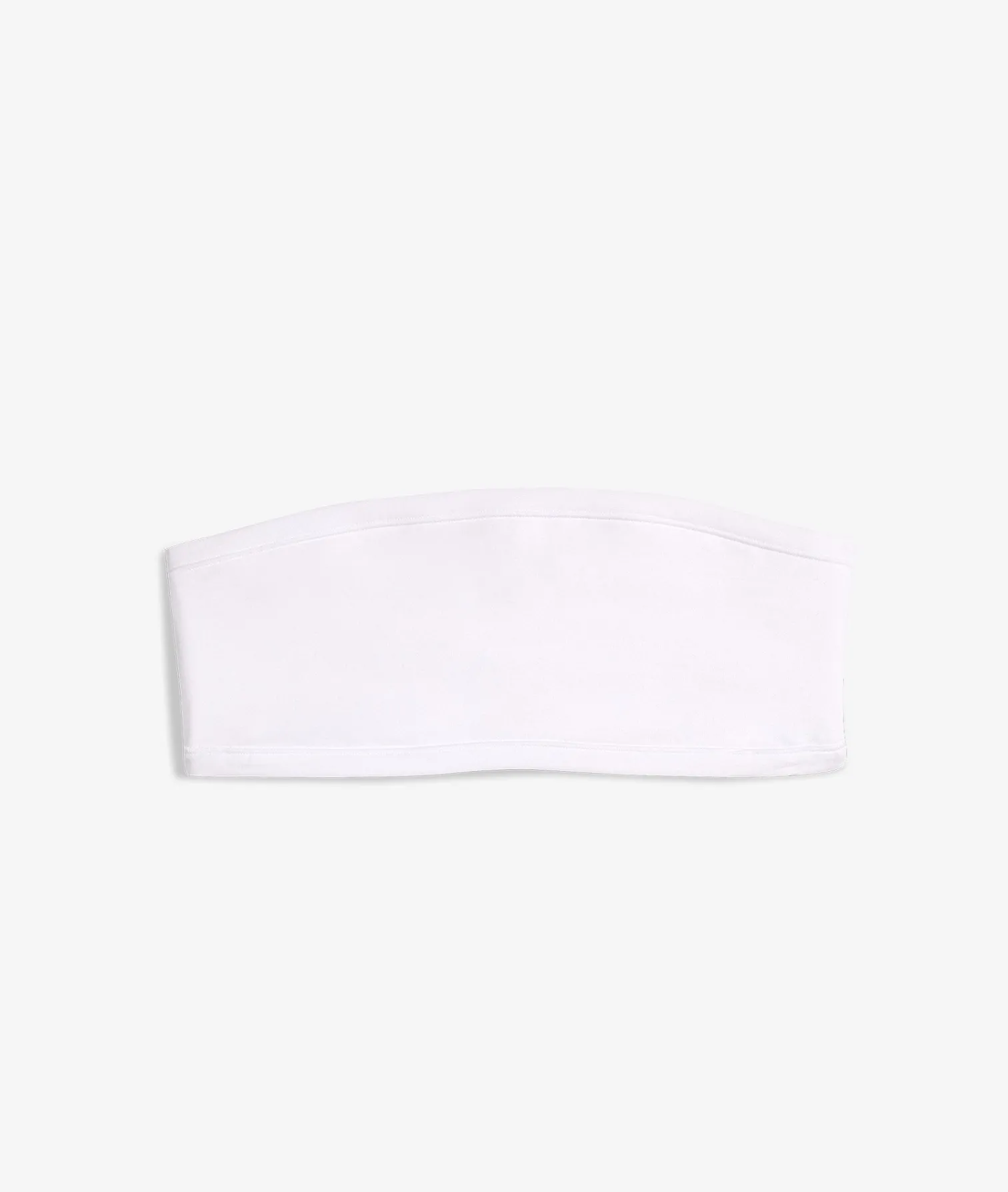 Etam Strapless Wireless Stretchy Organic Cotton Bra WHITE Flash Sale