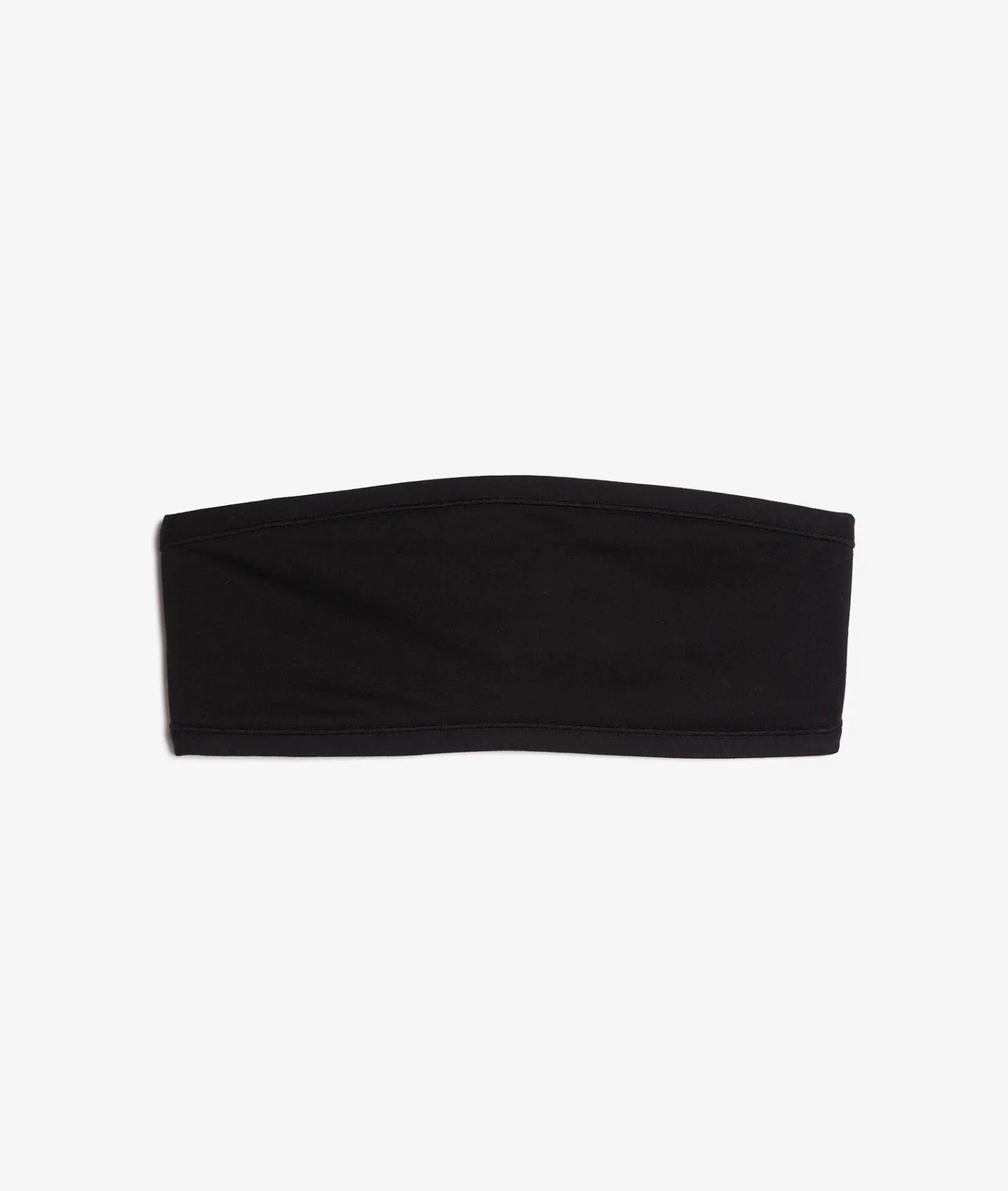 Etam Strapless Wireless Stretchy Organic Cotton Bra BLACK Sale