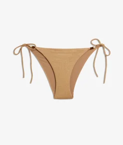 Etam String Bikini Bottoms Gold Cheap