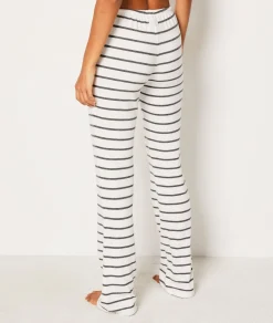 Etam Striped Pyjama Trousers ANTHRACITE Sale