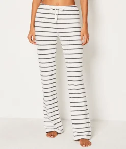 Etam Striped Pyjama Trousers ANTHRACITE Sale